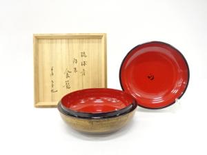 琉球塗　内朱　食籠(十二代尋牛斎書付)